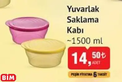 YUVARLAK SAKLAMA KABI